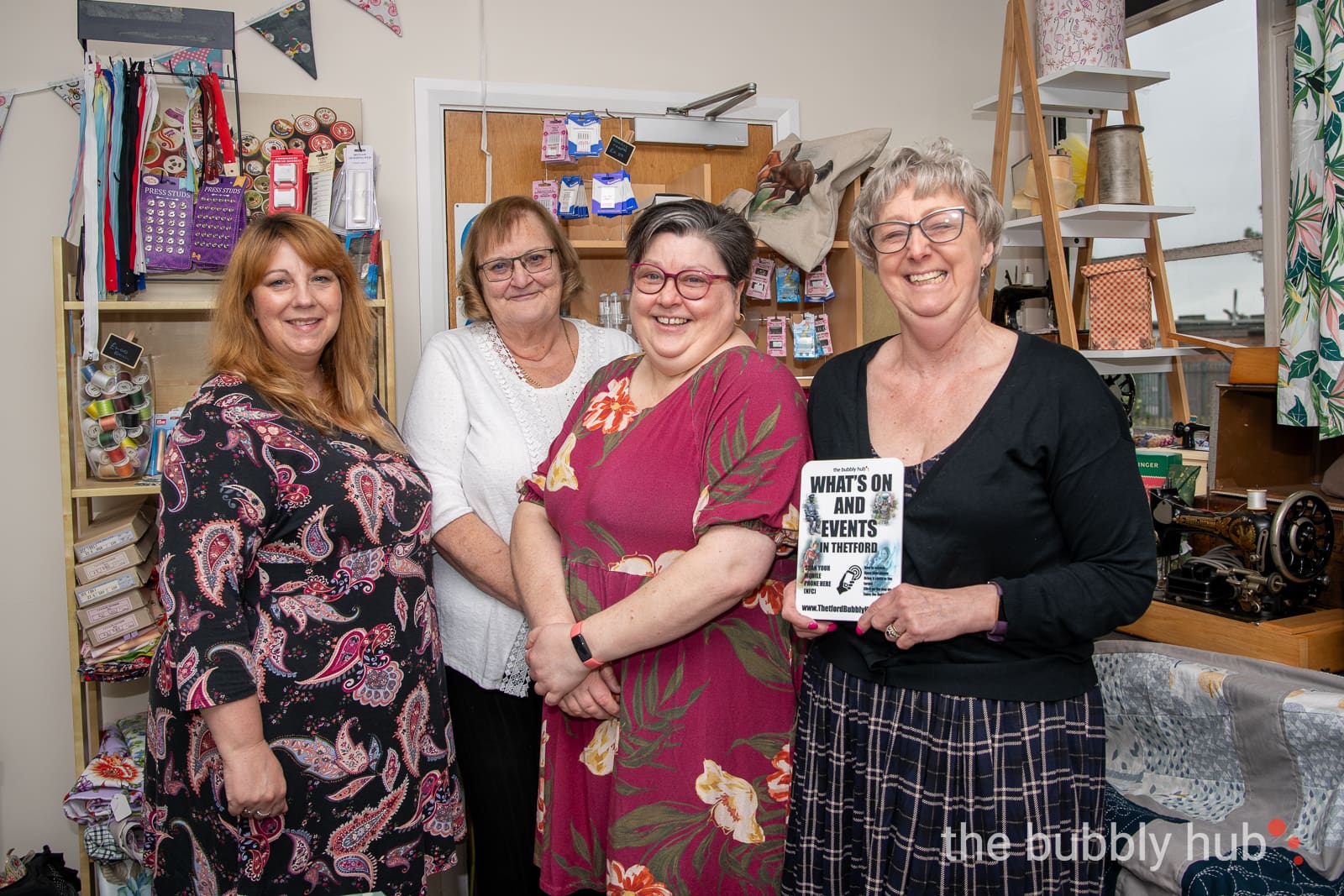 Thetford Bubbly Hub what's on and events Mini Hub Fun with fabrics