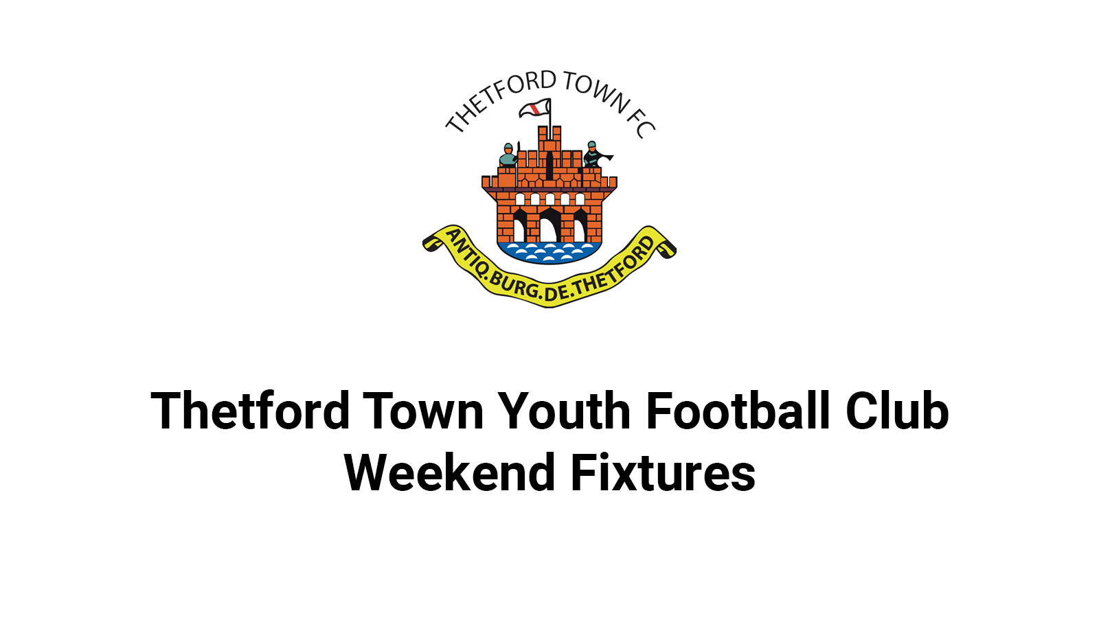 Thetford Bubbly Hub what's on and events Thetford Town Youth Football Grassroots