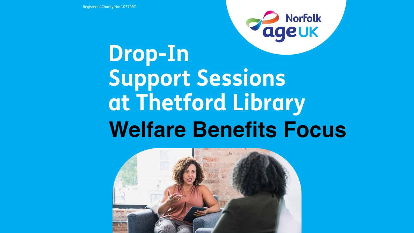 Thetford Bubbly Hub what's on and events Age UK Thetford Library