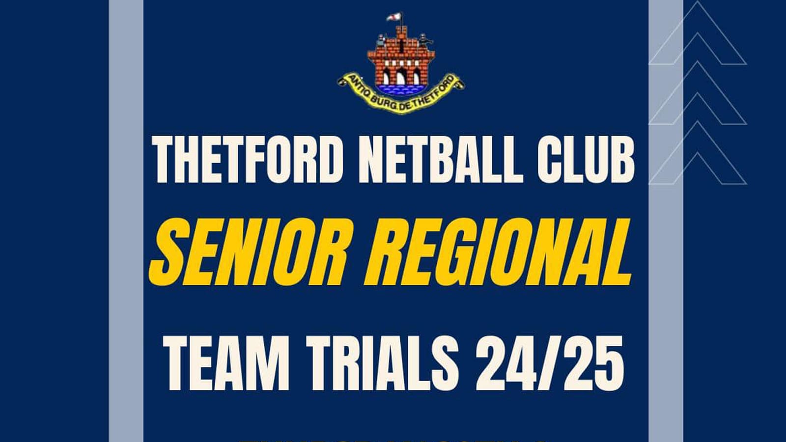 Thetford Bubbly Hub what's on and events Netball Club Senior Regional Trials