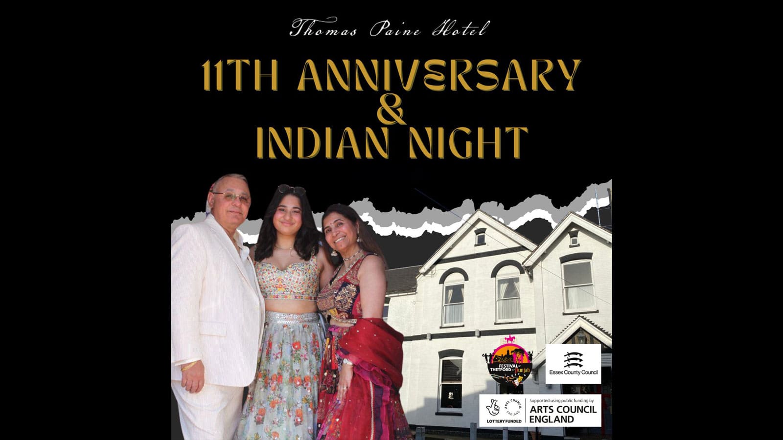 Thetford Bubbly Hub what's on and events Thomas Paine Indian Night
