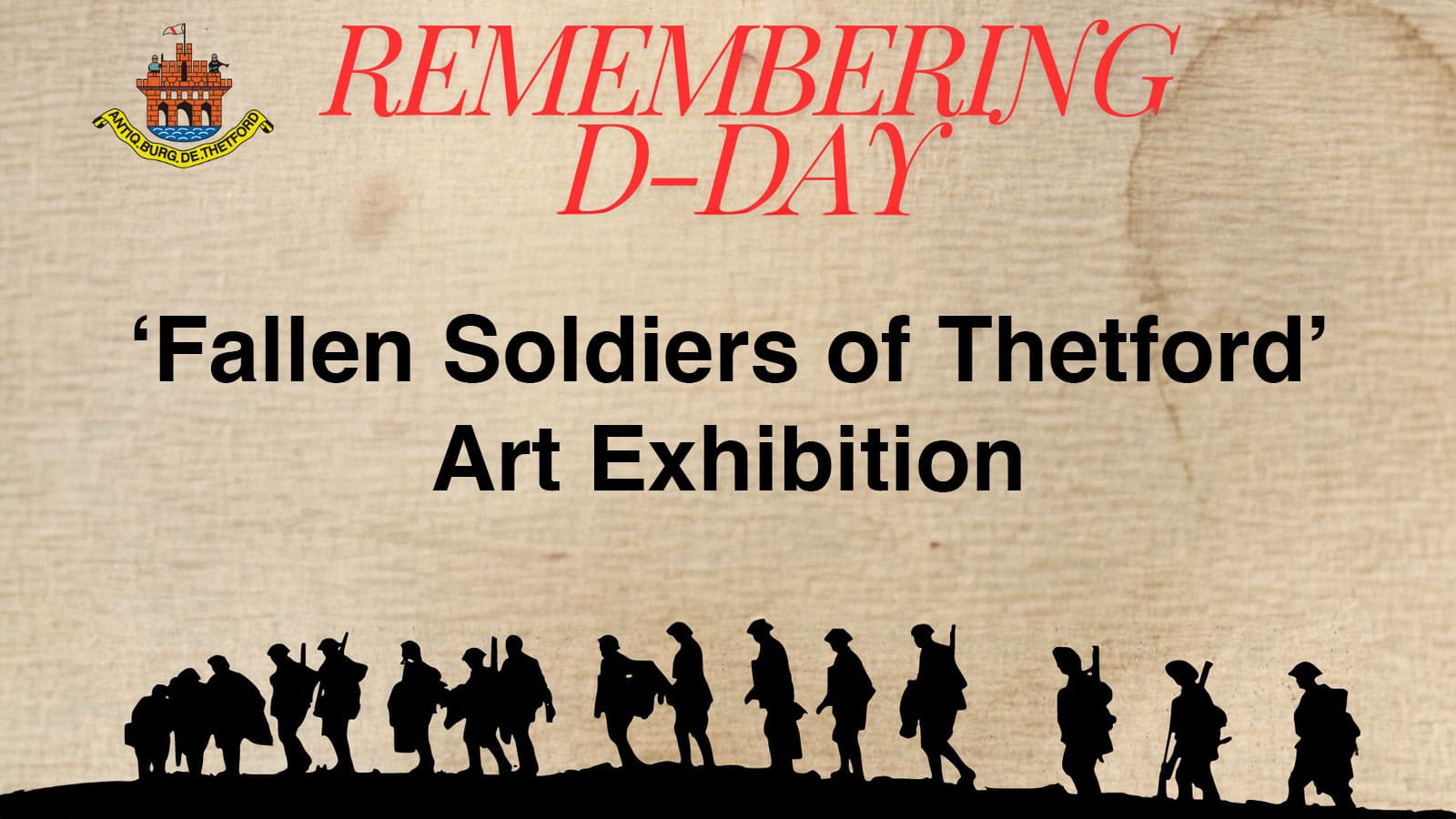 Thetford Bubbly Hub what's on and events D-Day Fallen Soldiers Art Exhibition Guildhall
