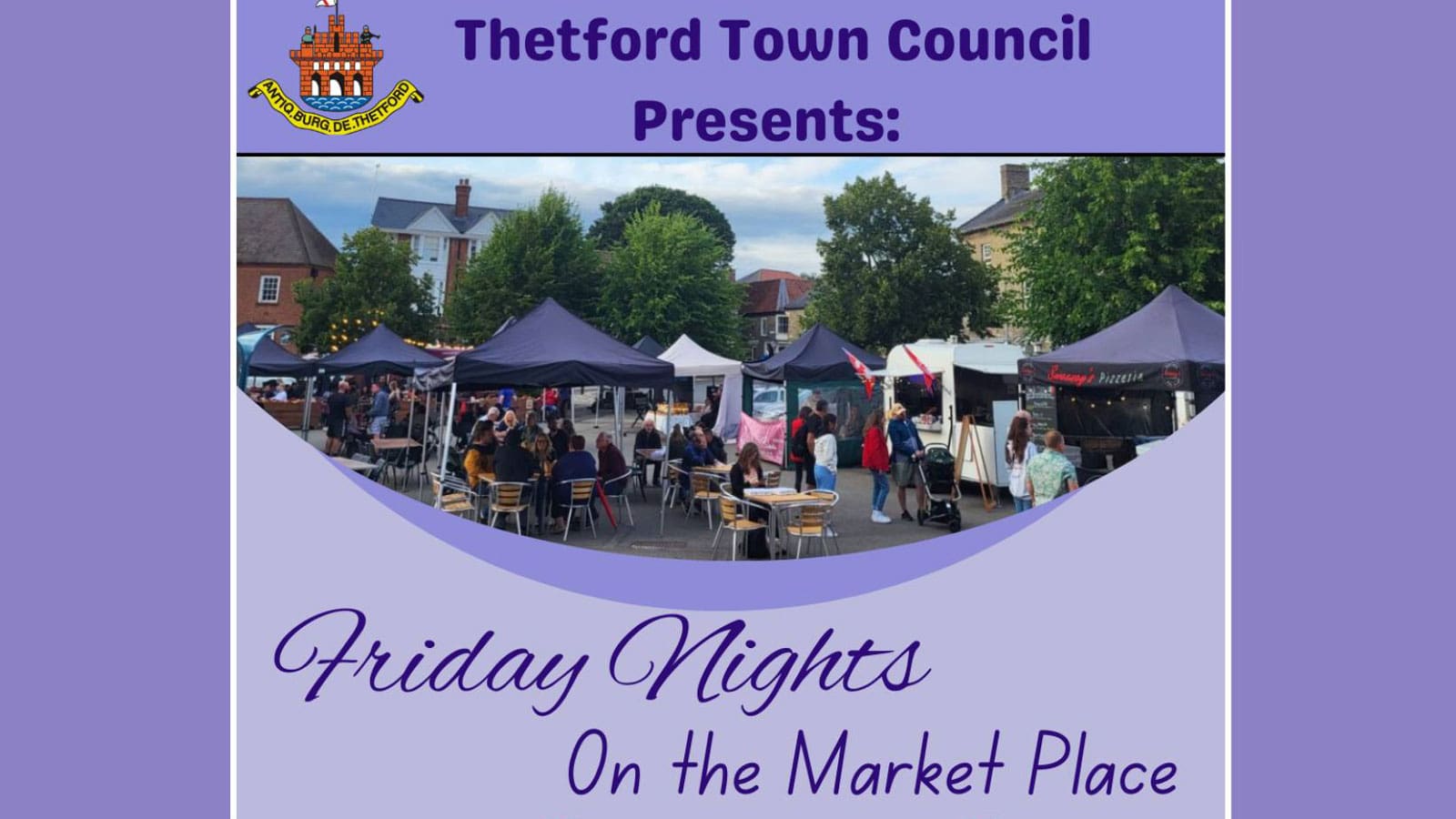 Thetford Bubbly Hub what's on and events Friday Nights Market Place Food