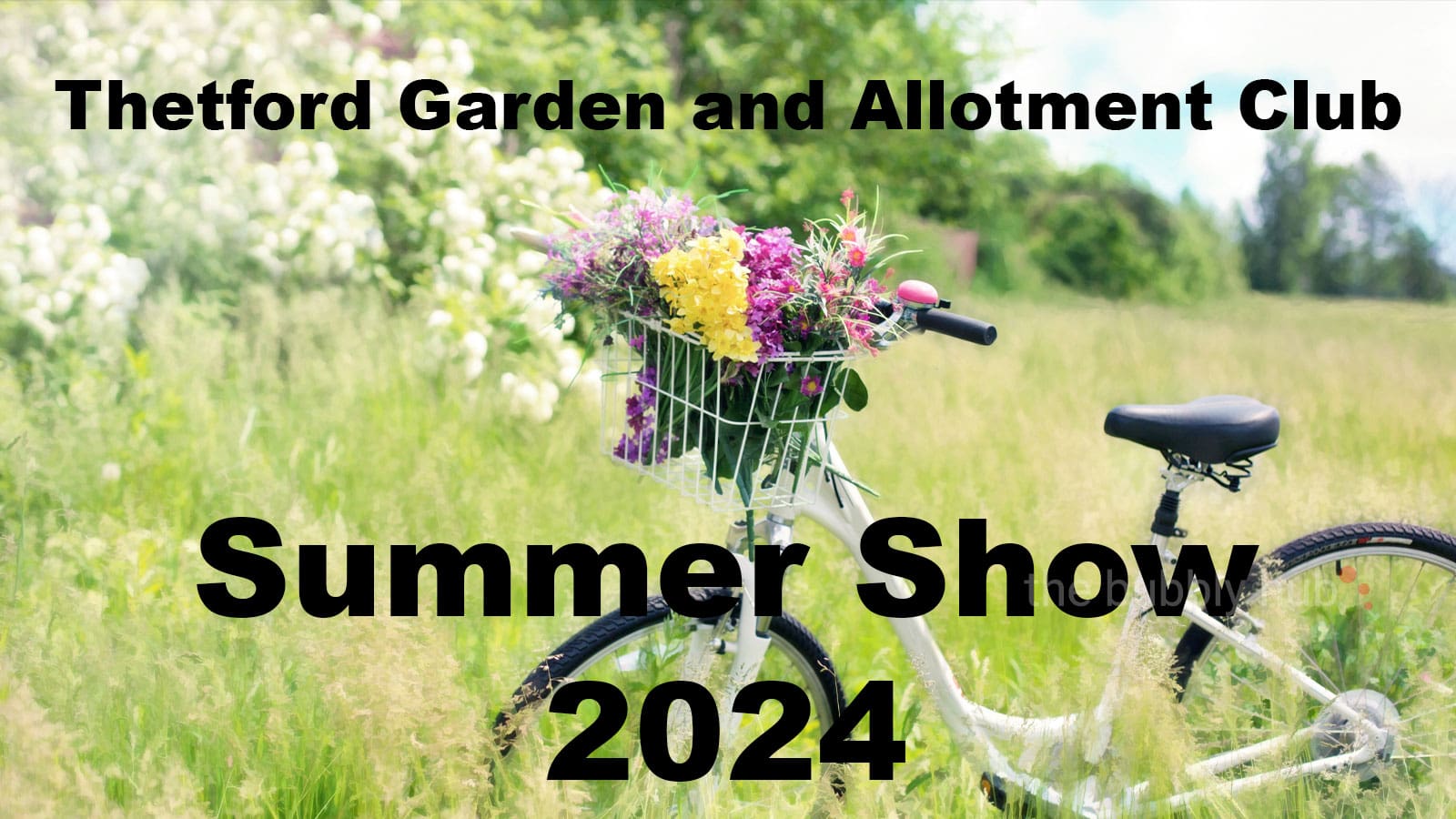 Thetford Bubbly Hub what's on and events Thetford Garden and Allotment Summer Show 2024