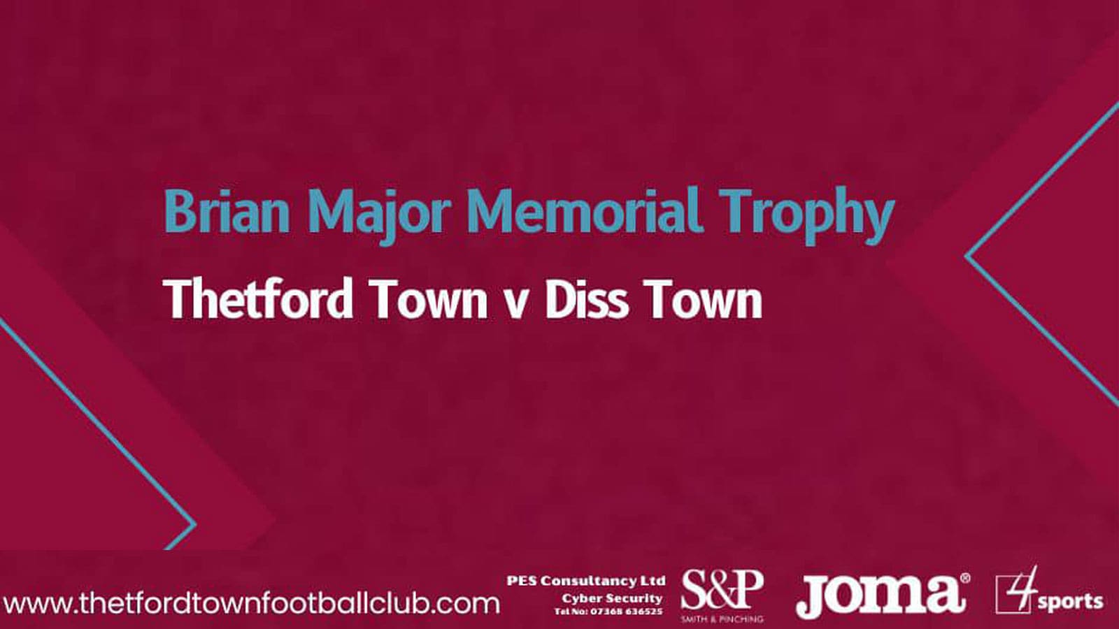 Thetford Bubbly Hub what's on and events Brian Major Memorial Trophy Thetford Town Diss