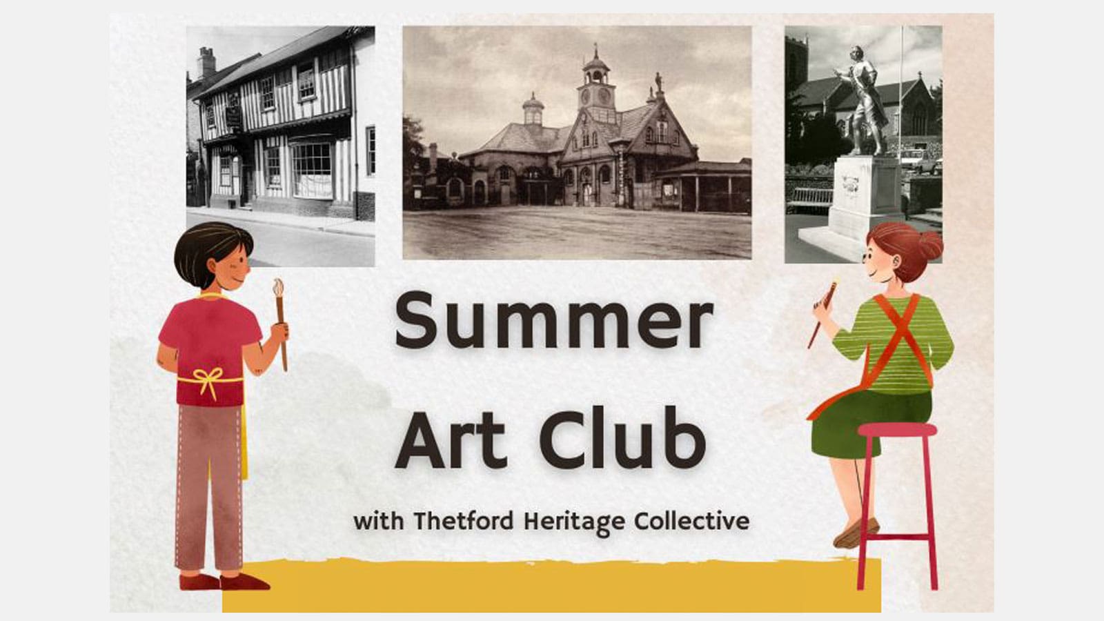 Thetford Bubbly Hub what's on and events Library Heritage Collective Summer Art Club