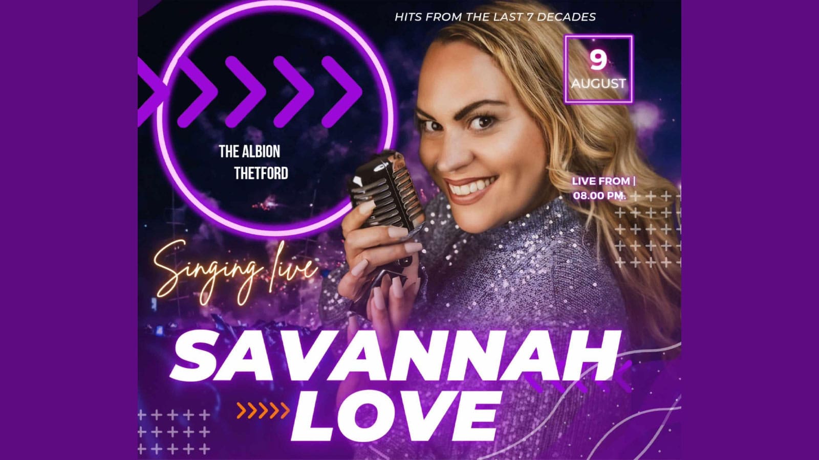 Thetford Bubbly Hub what's on and events Albion Savannah Love Live Music