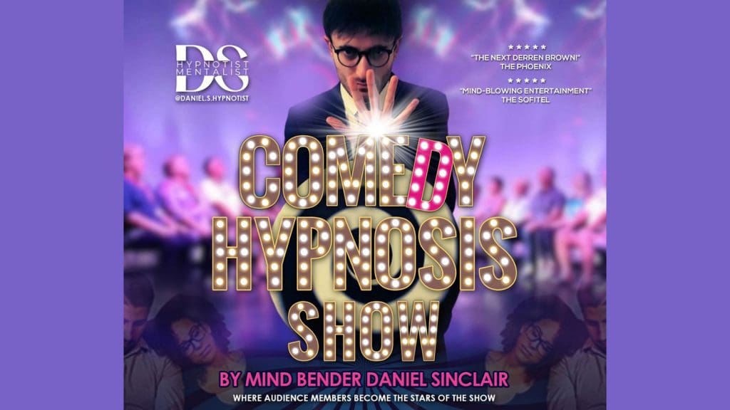 Thetford Bubbly Hub what's on and events Comedy Hypnosis Daniel Sinclair Carnegie