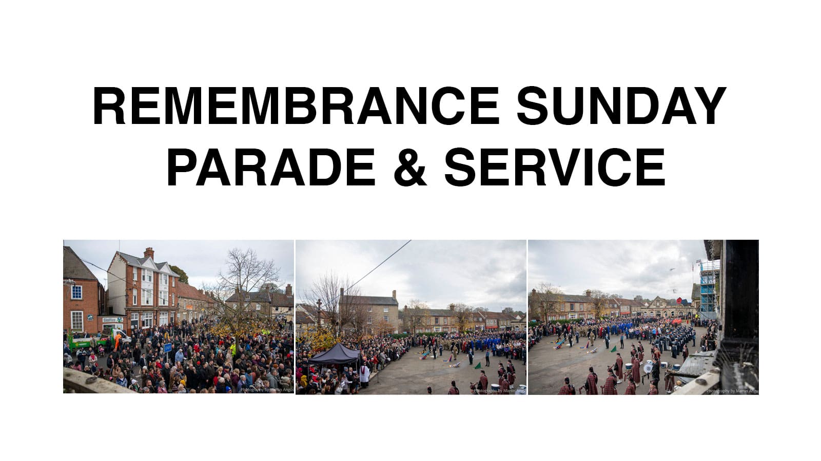 Thetford Bubbly Hub what's on and events Remembrance Service and Parade 2024