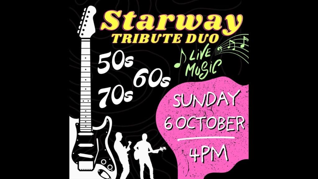 Thetford Bubbly Hub what's on and events Starway Tribute Duo Live Music Ex Service Club