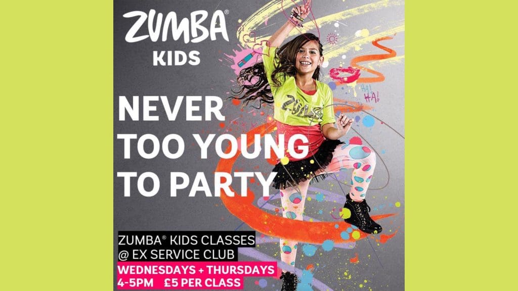 Thetford Bubbly Hub what's on and events Zumba Kids Ex Service