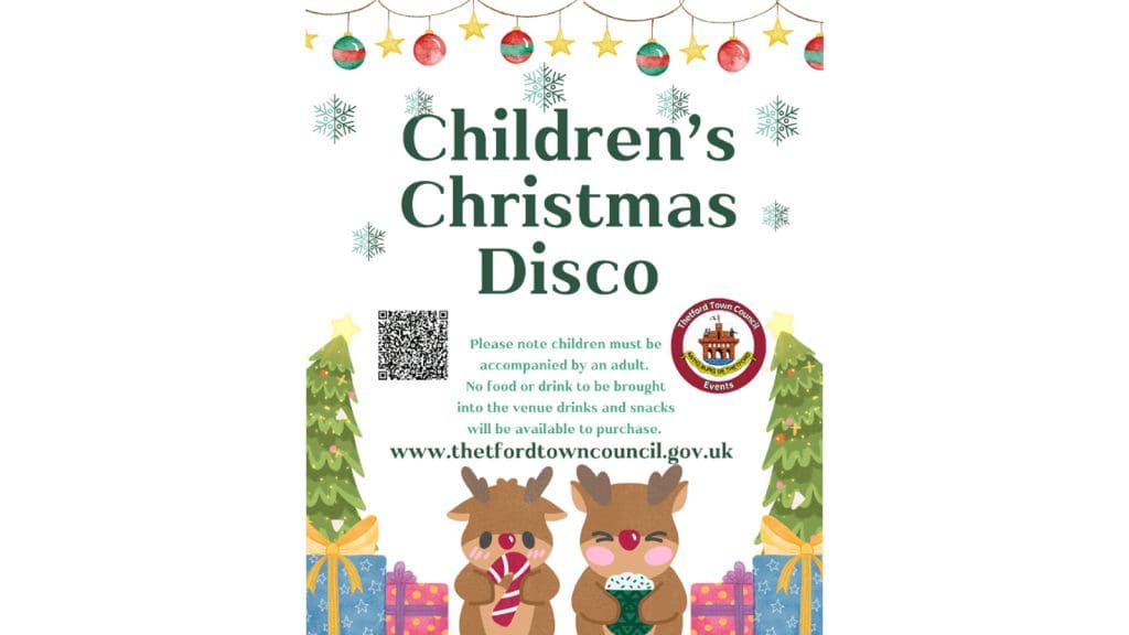 Thetford Bubbly Hub what's on and events Christmas Children's Disco Carnegie