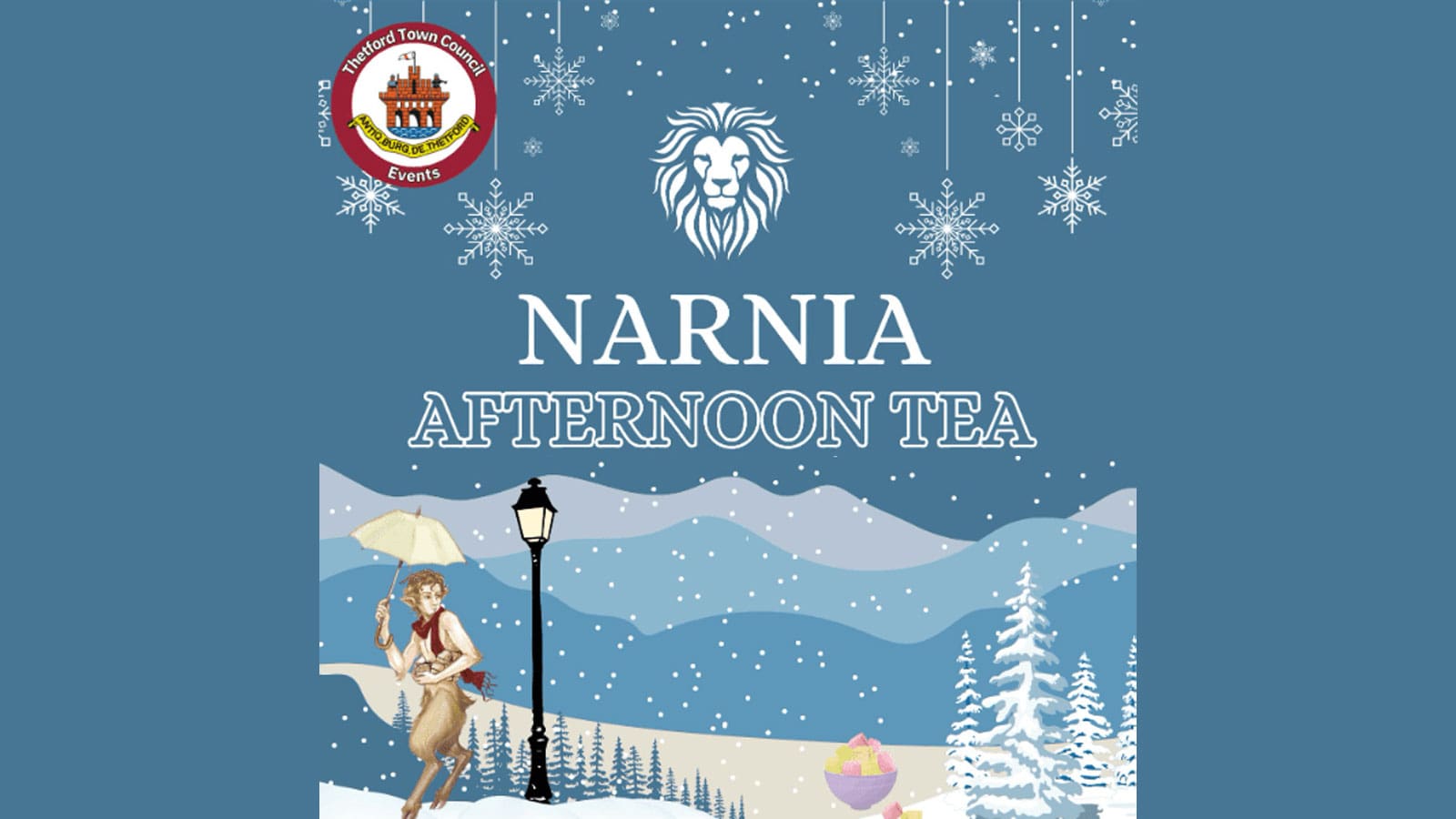 Thetford Bubbly Hub what's on and events Narnia Themed Afternoon Tea Guildhall