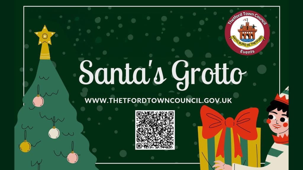 Thetford Bubbly Hub what's on and events Santa's Grotto 2024 Guildhall