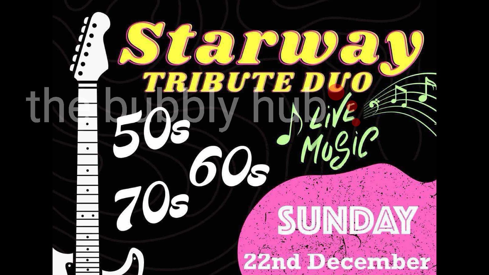 Thetford Bubbly Hub what's on and events Starway Tribute Duo Live Music Con Club Thetford