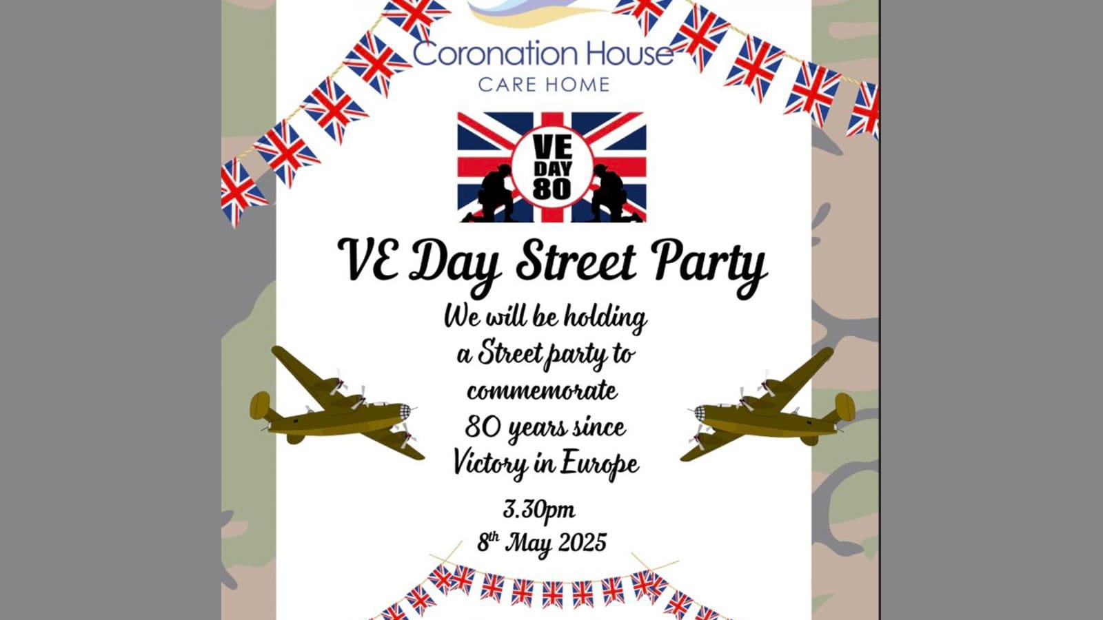 Thetford Bubbly Hub what's on and events VE Day commemoration street party Coronation House